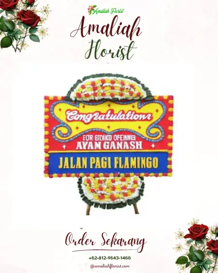 Sewa Papan Bunga Maja Baru